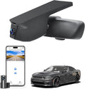 Front 4K & Rear 1080P Dash Cam Custom Fit for Dodge Charger 2015 2016 2017 2018 2019 2020 2021 2022 2023(Model A),GT R/T SRT Hellcat Widebody SXT Scat Pack,Integrated OEM Look,WiFi & App,128GB Card