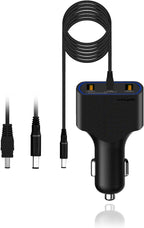 BatPower CCD2 High Power Delivery 120W Car Charger Compatible with Dell Inspiron Latitude XPS Mini Precision Studio Vostro Laptop Notebook DC 12v-24v Auto Adapter