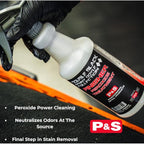 P & S PROFESSIONAL DETAIL PRODUCTS Finisher Peroxide Treatment – Odor & Stain Eliminator, Breaks Down Organic Residue, Reduces Re-Soiling, No Chemical Residue - 16 oz