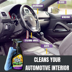 Bugz Out Car Bug Cleaner, Remover & Wash - Spray Bugs, Tar, Bird Poop Off Exterior of Car & Windshield. Remove Black Streaks Without Scratching or Removing Paint. 24 oz bottle w/ Microfiber Cloth