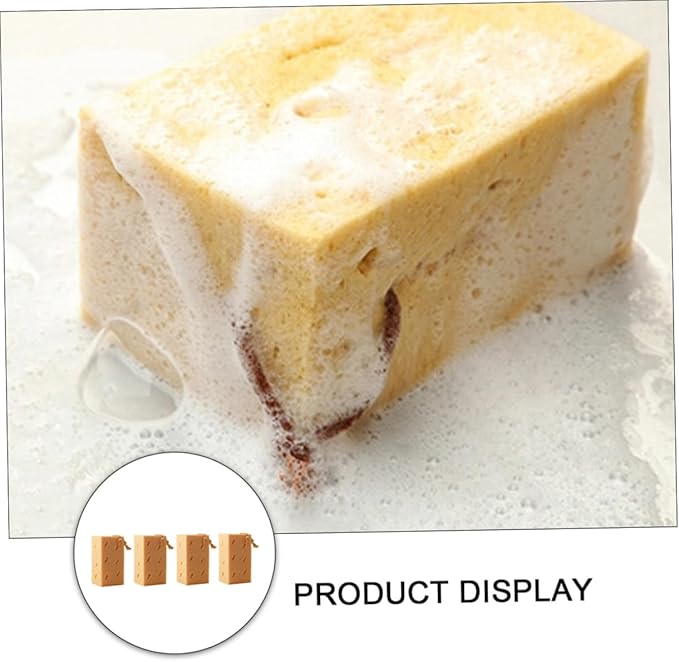 Cabilock 4pcs Auto Car Cleaning Beauty Waxing Sponge Car Wash Sponges Absorbent Cleaning Tools