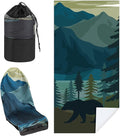 Hahafelt Car Seat Towel Covers with Storage Bag Seat Post Workout Sweat Cover Washable Non Slip for Car Towel for Dog Pet Workout Outdoor Sport Activities(Grizzly Guide)