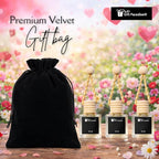 Black Currant & Jasmine Car Air Freshener with Velvet Gift Bag | Hanging Design for Multiple Spaces | Set of 3 (10 ml Each) | Elegant Floral-Fruity Scent by Gift Paradise