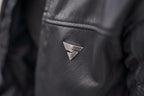 SHIMA Winchester 2.0 Motorbike Jackets for Men AirForce Back Protector Armour Riding Leather Motorcycle Jacket Summer Bikers Ventilated Armoured Bike Motorcycles (Mens, Black, 3XL)