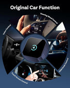 2026 Wireless CarPlay Adapter for iPhone ＆ Android Auto Mini Wired to Wireless Apple Car Play Adapter Plug & Play Compatible for iPhone iOS 10+ Android 11+ with After 2016 Cars