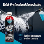 Magic Finish Car Wash Soap (16 fl oz) – Ultra-Sudsing Car Washing Supplies for Foam Cannon or Hand Wash with Apple Scent – Rich Foaming, pH-Balanced Formula for Ceramic Coats & Waxed Finishes