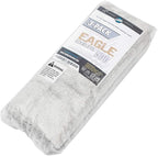 The Rag Company - Eagle Edgeless 500 (3-Pack) Professional Korean 70/30 Blend Super Plush Microfiber Detailing Towels, 500GSM, 16in x 24in, Ice Grey