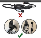 SEVEN SPARTA Charging Cable Holder with Chassis Bracket Compatible with Tesla Model 3 Model Y Model X Model S Charger Cable Organizer Car Accessories Wall Connector, Patent Approved (Black)