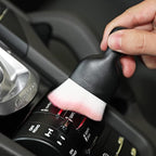 AOCISKA Car Interior Detailing Brush,Soft Bristle Cleaning Brush Car Detailing Brush Dusting Brush,Car Interior Cleaning Tool,Auto Detail Brush Car Dash Duster Brush (Black&Pink)