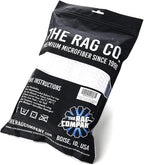 The Rag Company - Dry Me A River - Professional Korean 70/30 Blend Microfiber Waffle-Weave Drying & Detailing Towels, Soft Suede Edges, 390GSM, 20in x 40in, White (2-Pack)