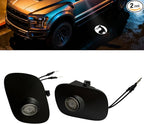 2Pcs Side Mirror Logo LED Welcome Light Puddle Lamp Projector Door Light Floor Light Accessories Suitable for Ford F150 F250 F350 2015 2016 2017 2018 2019 2020 2021 2022 2023 2024 2025