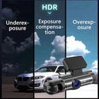 Dual Dash Cam Front and Inside, 1080P Dash Camera for Cars IR Night Vision Car Camera, Loop Recording, HDR, Accident Lock, 310 ° Wide-Angle, Parking Monitor, Motion Detection