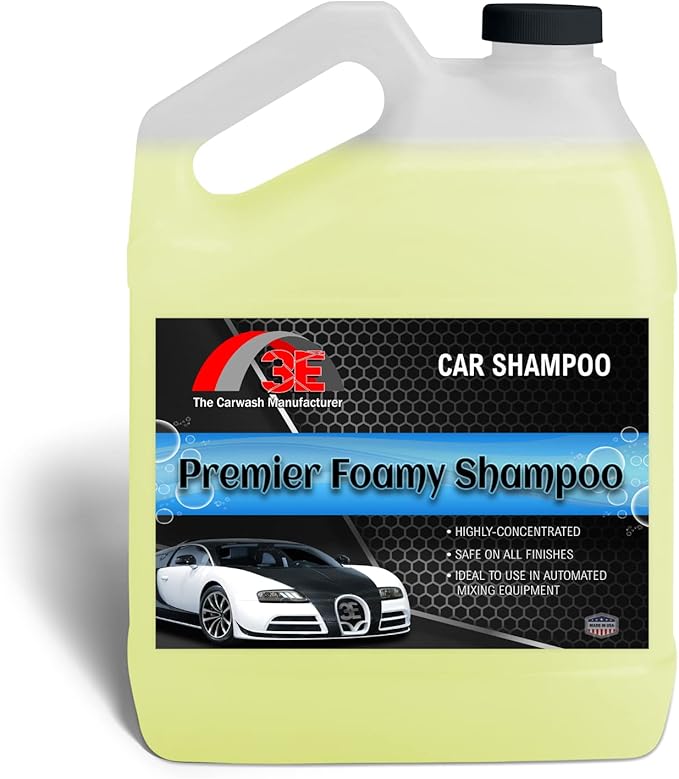 Highly Concentrated Shampoo Premier Foamy Car Wash Soap, Works with Foam Cannons, Foam Guns or Bucket Washes, Safe for Cars, Trucks, & More, Bubble Gum Scent (128 oz)