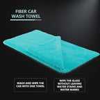 SPTA Microfiber Drying Towel Car Wash Drying Towel, 6 Pack Super Plush Edgeless Car Wash Towels for Auto Detailing, 16.1x17.7 in, 420GSM, Teal Blue-MT039