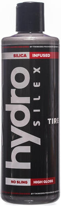 HydroSilex Car Tire Shine Gel and Conditioner. SIO2 & Black Dye Infused, No Sling Formula. Enhances Tires Color & Finish, Leaves Your Tires Looking Clean For Weeks. (16oz)