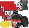 Car Tire Shine with Sponge, Wheel Shine Tire Polishing Paste for Cars Trucks Motorcycles RVs & Mor (3PCS)