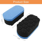 Hitefu 4pcs Tire Shine Dressing Applicator Pad, Washable Tire Shine Sponge Car Detailing Foam Sponge, Tire Polish Applicator for Tire Shine, Tire Gel, Tire Wet, Tire Balm