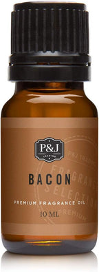 P&J Trading Fragrance Oil for Diffusers for Home - Bacon 10ml Fragrance Scents for Candle Making - Soap Making Supplies & Car Diffuser Scents