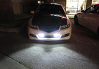 iJDMTOY Xenon White 18W High Power LED Daytime Running Light Kit w/Relay Wire Harness, Universal Fit Compatible with Car, Truck, SUV, etc