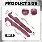 2PCS Car Seat Gap Filler Organizer,3 in 1 Car Seat Side Gap Filler with Hook for Avoiding Dropped Items,Universal No Drop Seats Guard for Filling Gaps 1.37-1.49 Inch Wide (Red)