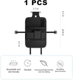 XDV Car Seat Organizers,Multi-functional Back Seat Protectors, Storage Pouches, and Tray Holders (for Cars, Kids, Seat Back and Rear Seats) (Woven Black, 1 Pcs)
