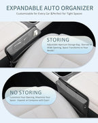 FLORICH Car Seat Gap Filler, Pro-Seats Gap Filler Organizer and Storages 2-in-1, Premium Leather Center Console Organizer, Car Organizer Front Seat Universal Fit for Car SUV Truck
