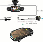 360 Degree View 4 Channel Dash Cam Front and Rear Inside Left Right, Dash Camera for Cars, 1080P Full HD 170 Deg Wide Angle Dashboard Camera with 64GB Card,G-Sensor,Loop Recording，Night Vision