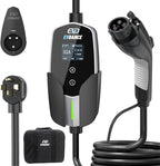 EVDANCE Level 2 EV Charger - Portable 32A EV Chargers NEMA 14-50 with 25ft Cable, Adjustable Current/Delay Charging for Electric Car Charger