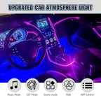 Smart Car LED Strip Lights, Led Lights for Car, 12V LED Lights Running Board Lights, Universal Multicolor LED Car Lights Kits Car Interior Accessories Fit for Truck Car SUV (Cigarette Lighter)