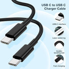 USB C Super Fast Charger Block,100W Charging Station/10ft Type C to C Cable Cord Long,65W Laptop Adapter for MacBook Pro/Air/iPhone 17 16 15 Pro Max/Samsung Galaxy S26+ S25 S24 S23 S22 S21 Ultra/Plus
