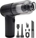 Handheld Car Vacuum Cleaner,Portable Small Cordless Air Duster,5000Pa Mini Rechargeable Dust Buster,4-in-1 High Power Hand Detail Blower Kit with Multi-Nozzles for Car, Home, Office, Pet