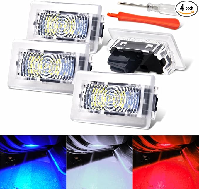 Prutomr Upgrade Replacement Light Kit for Tesla Model 3 X S Y Custom LED Interior Ambient Accessories Lamp for Footwell Trunk Frunk Door Puddle Glovebox Brighten Up Easy DIY Install (Blue)