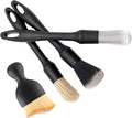 4PCS Car Detailing Brush Set, Ultra Soft Bristle Car Wash Brushes for Interior and Exterior Detailing Professional Auto Cleaning Kit for Cars Wheels Vents Car Care Accessories and Wash Equipment