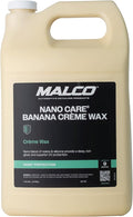 Malco Nano Care Banana Creme Wax - Deep Gloss Shine and Long-Lasting UV Protection/For Automotive, Marine and Industrial Finishes / 1 Gallon (197701)