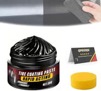 Premium Tire Coating & Trim Restorer, Tire Coating Paste, Long-Lasting Ceramic Coating & UV Protection, Bring Back the Original Deep Black Shine to Rubber and Plastic ﻿(1pc)