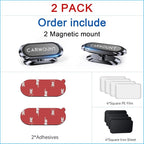 【2-Pack】 Magnetic Phone Holder for Car【Super Magnets】Carmount 2.0 Magnetic phone Mount【360°Rotation】Universal Dashboard Cell Phone Holders for Your Car Phone Mount for Car Mount for iPhone & All Car
