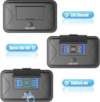 2 Pack 78W 4 Port 12V USB Outlet Wall Mount, Dual 36W PD & Dual 18W QC3.0 Lightweight Surface Mount Charger Socket Panel with Button Switch for Bus RV Truck Marine Golf Cart