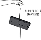 Spy-Fy iPhone 13 Pro Case with Camera Covers Front and Rear | Protect Your iPhone and Privacy | 6-Foot Drop Proof | 6,1 Inch | Camera Protection by Valenta. Black