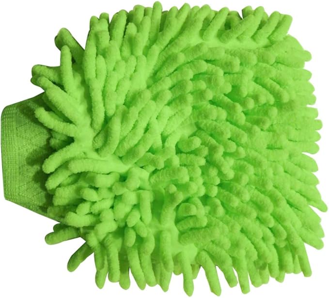 Microfiber House Cleaning and Car Wash Glove Mitts- Double Sided Chenille Microfiber Glove - Dynamic Microfiber Cleaning Cloth Mitten FITS Adult Hand (Multi-Color, 6-Pack)