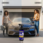 CaliShine Quick Effect Coating Spray - 16.9 fl oz Waterless Ceramic Car Wax Coat - Detail Polish & Cleaner for Cars Boat Body & Glasses, Window Glass and Headlight - Shine Restoration Kit (1000 ml)