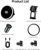 Qi2.2 Max 25W Fast Wireless Car Charger Phone Holder for 2016-2021 Honda Civic Accessories, 360° Rotation Phone Mount Compatible with MagSafe, Cell Phone Holder Does Not Affect Air Vent