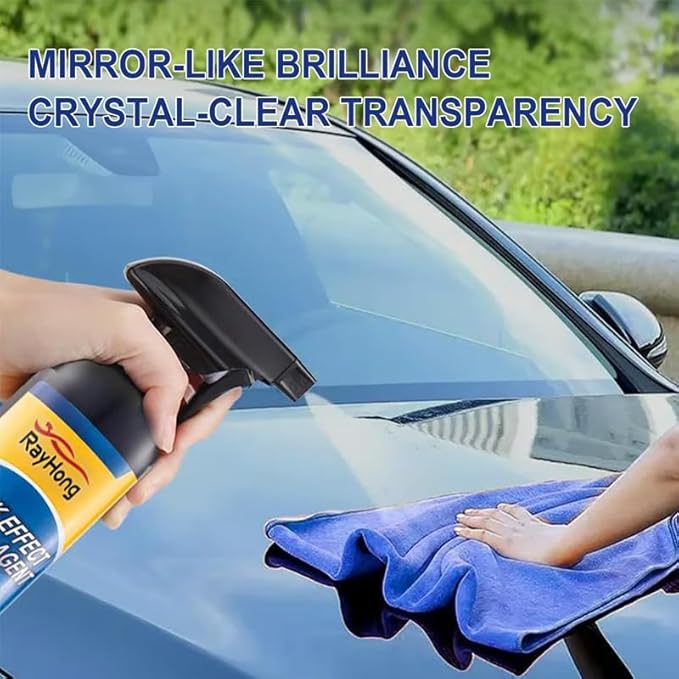 2025 New Car Coating Spray: Quick Effect Coating Agent, All-in-One Waterless Wash & Scratch Wax Polish. Effortlessly Removes Oil Film, Long-Lasting Gloss and Hydrophobic Protection, 250ml 3PCs