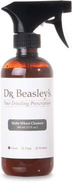 Dr. Beasley's Matte Wheel Cleanser 12 fl oz - Restores Matte, Satin Powder Coated Finish to Original Look, Removes Brake Dust, Road Grime, No Fillers or Residue, Safe pH Balanced