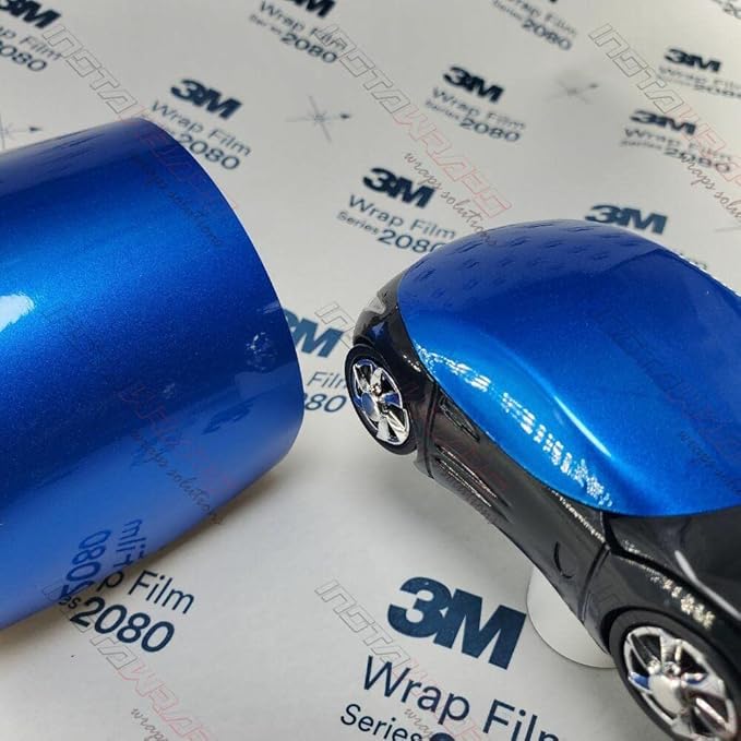 3M Car Wrap Roll 2080 Gloss Blue Fire | G337 | (5ft x 1ft (5 Sq/ft)) | Automotive Vinyl Wrap for Cars - Car Interior Wrap & Exterior | w/Free Instawraps Pro Glove