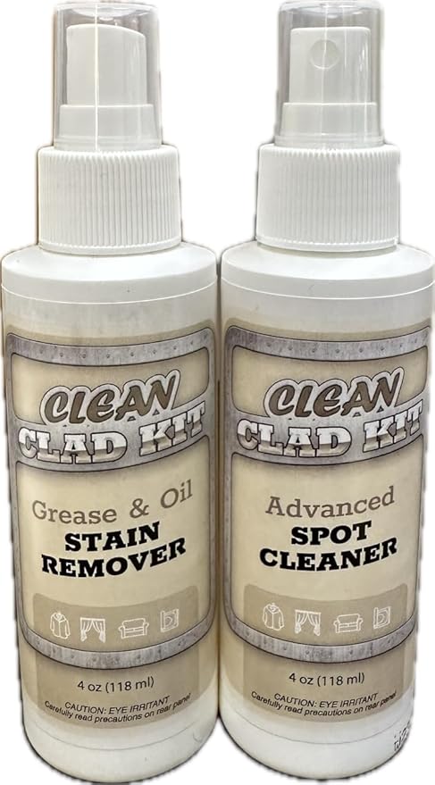 Stir Technologies Upholstery Cleaner Kit – 2-Pack Stain Removers for Couch, Sofa, Car Seats & Carpet – Targets Grease, Food, Oil, Beverage & Makeup Stains – Auto Interiors & Home Use – Made in USA
