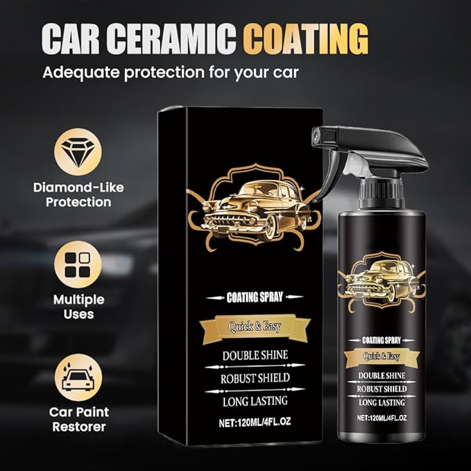 Car Coating Spray, Polish with High-Gloss Finish, Paint Sealant for Lasting Defence, Perfect for Automotive Care