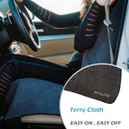 Malo’o SeatGuard Terry Cloth Car Seat Cover Towel, Universal Seat Protector Towel for Trucks and Cars, Soft & Warm Dual Layer Seat Cover for Sports Gear, Dogs and Wet Clothing