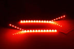 iJDMTOY Sports Red LED Background Illumination Kit Compatible with 2017-2021 Ford F250 F350 F450 Super Duty Side Fender Chrome Emblem