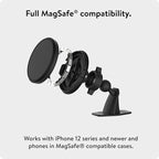 Mous - MagSafe and Pixelsnap Compatible Dashboard Mount - Phone Car Dash Mount Compatible with iPhone 17/16/15/14, Pixel 10, S26/S25 Series Phones - MagSafe Accessories