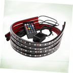 Cabilock Sound Control Car Lighting 7-Color Ambient Lighting Kit for Vehicle Decoration Waterproof LED Strip Lights for Interior and Exterior Use for Parties and Night Drives